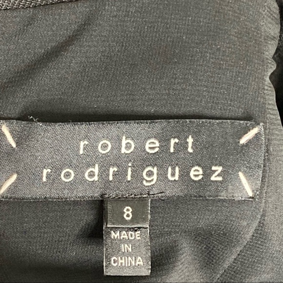 Robert Rodriguez Black fitted Bustier Style Dress w/Double Row Satin Laces - Picture 11 of 13